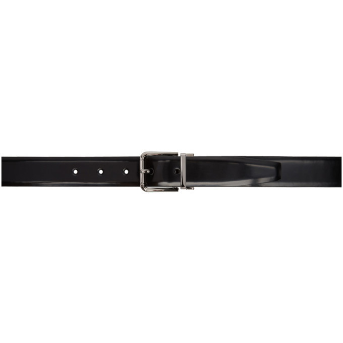 Photo: Dolce and Gabbana Black Buckle Belt