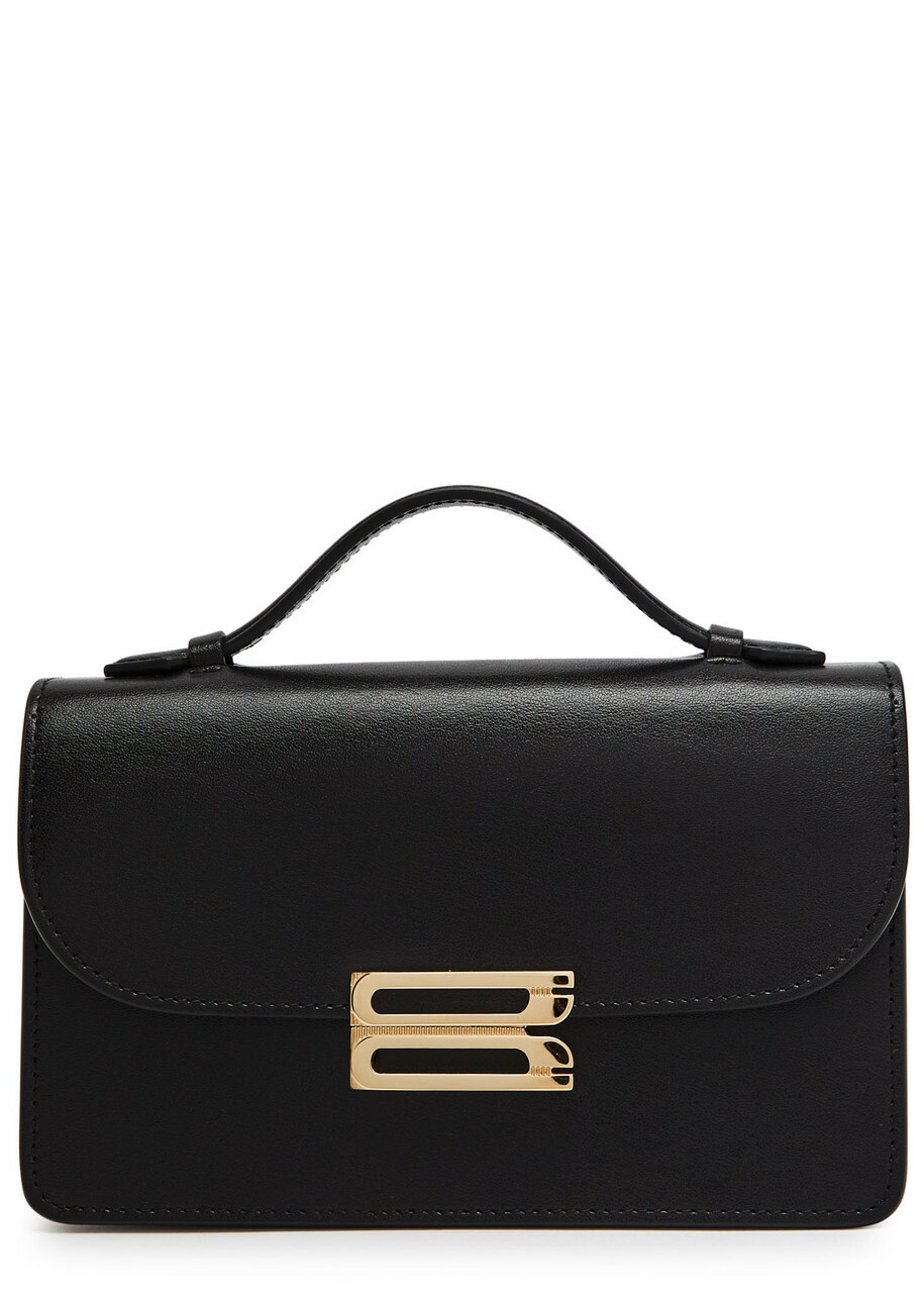 Victoria Beckham Dorian Mini Grained-leather top Handle bag - Black - One Size