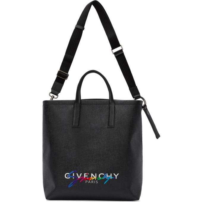 Photo: Givenchy Black Rainbow Signature Tote