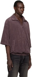 Essentials Purple Half-Zip Sweatshirt