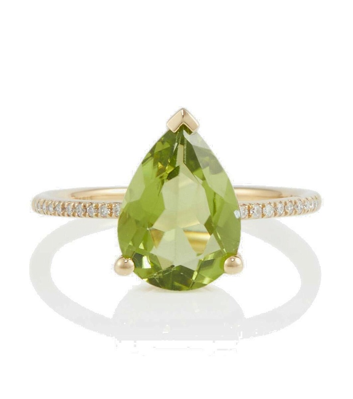 Photo: Persée Birthstone 18kt gold ring with diamonds and peridot