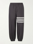 Thom Browne - Tapered Striped Ripstop Sweatpants - Gray