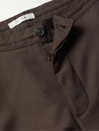 The Row - Kenzai Virgin Wool and Mohair-Blend Trousers - Brown