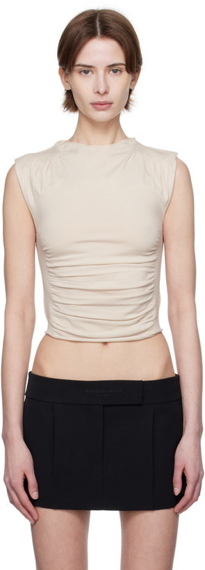 Photo: Alexander Wang Beige Ruched Tank Top