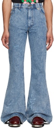 EGONlab Blue Wide Jeans