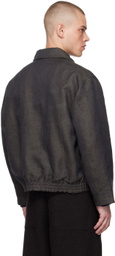 Aviva Jifei Xue Indigo Zip-Up Reversible Denim Jacket