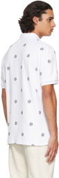 Billionaire Boys Club White Embroidered Astro Polo Shirt