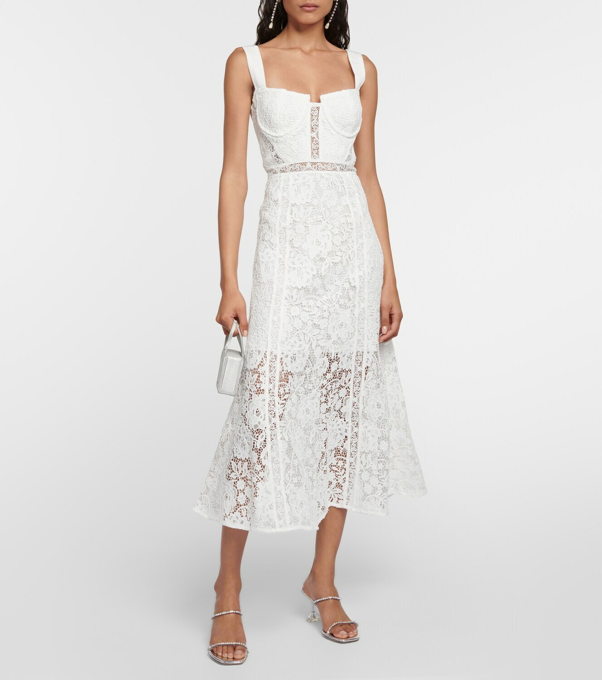 Self-Portrait 上品 Lace Bustier ミディドレス Self-Portrait Bustier lace midi dress Self-Portrait