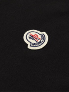 Moncler - Logo-Appliquéd Cotton-Jersey T-Shirt - Black