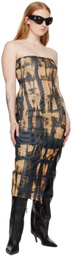 Miaou Black Lila Midi Dress