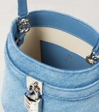 Givenchy Shark Lock denim bucket bag