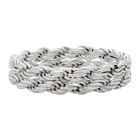 WWW.WILLSHOTT Silver Double Rope Ring