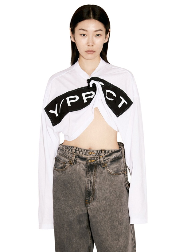 Photo: Y/Project Scrunched Logo Print T-Shirt