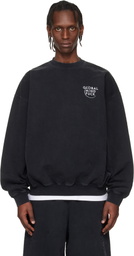 VETEMENTS Black 'Global MF' Sweatshirt