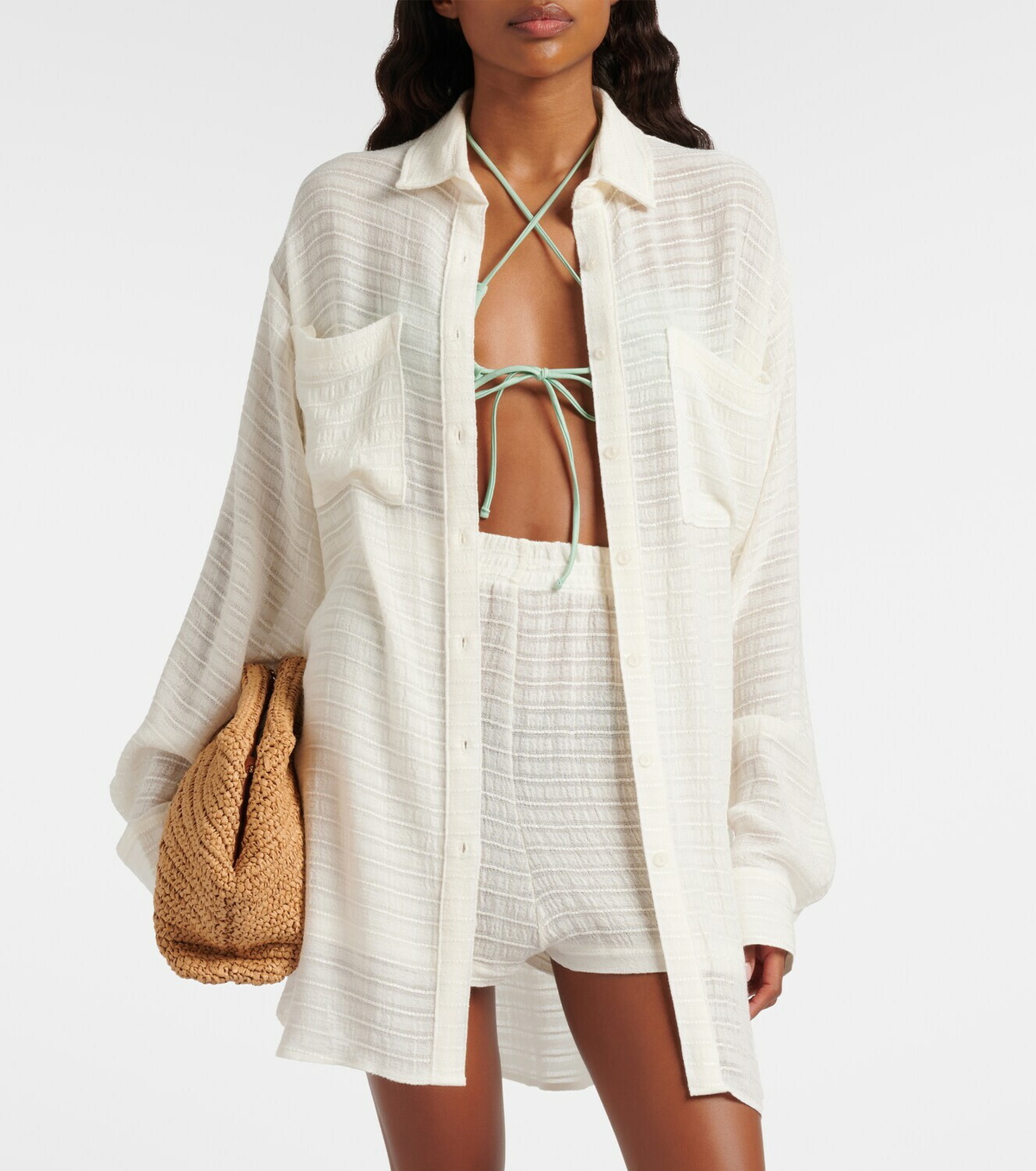 Jade Swim Mika sheer shirt