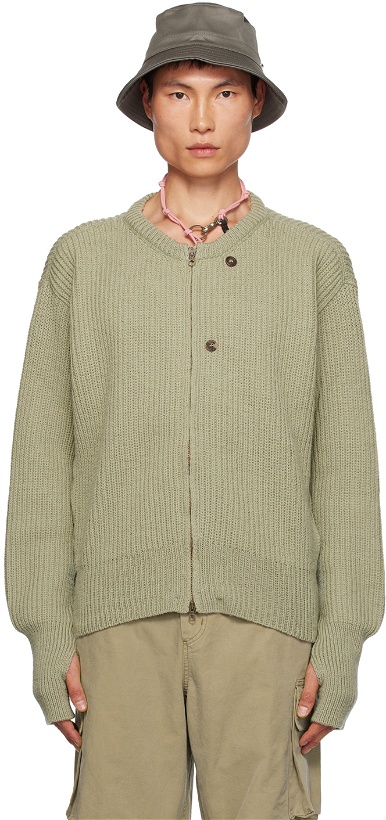 Photo: Our Legacy Green Wrap Cardigan