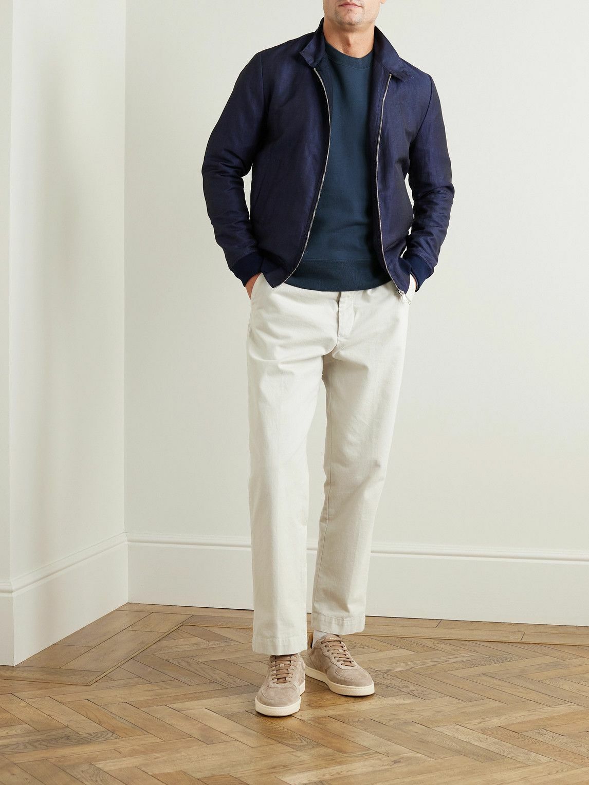 TOM FORD - Garment-Dyed Cotton-Jersey Sweatshirt - Blue TOM FORD