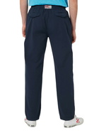 MC2 Saint Barth Man Navy Blue Seersucker Cotton Pants Relais