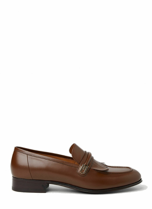 Photo: Gucci - Mirrored G Loafers in Brown