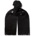 Jupe by Jackie - Hocken Embroidered Mohair Scarf - Black