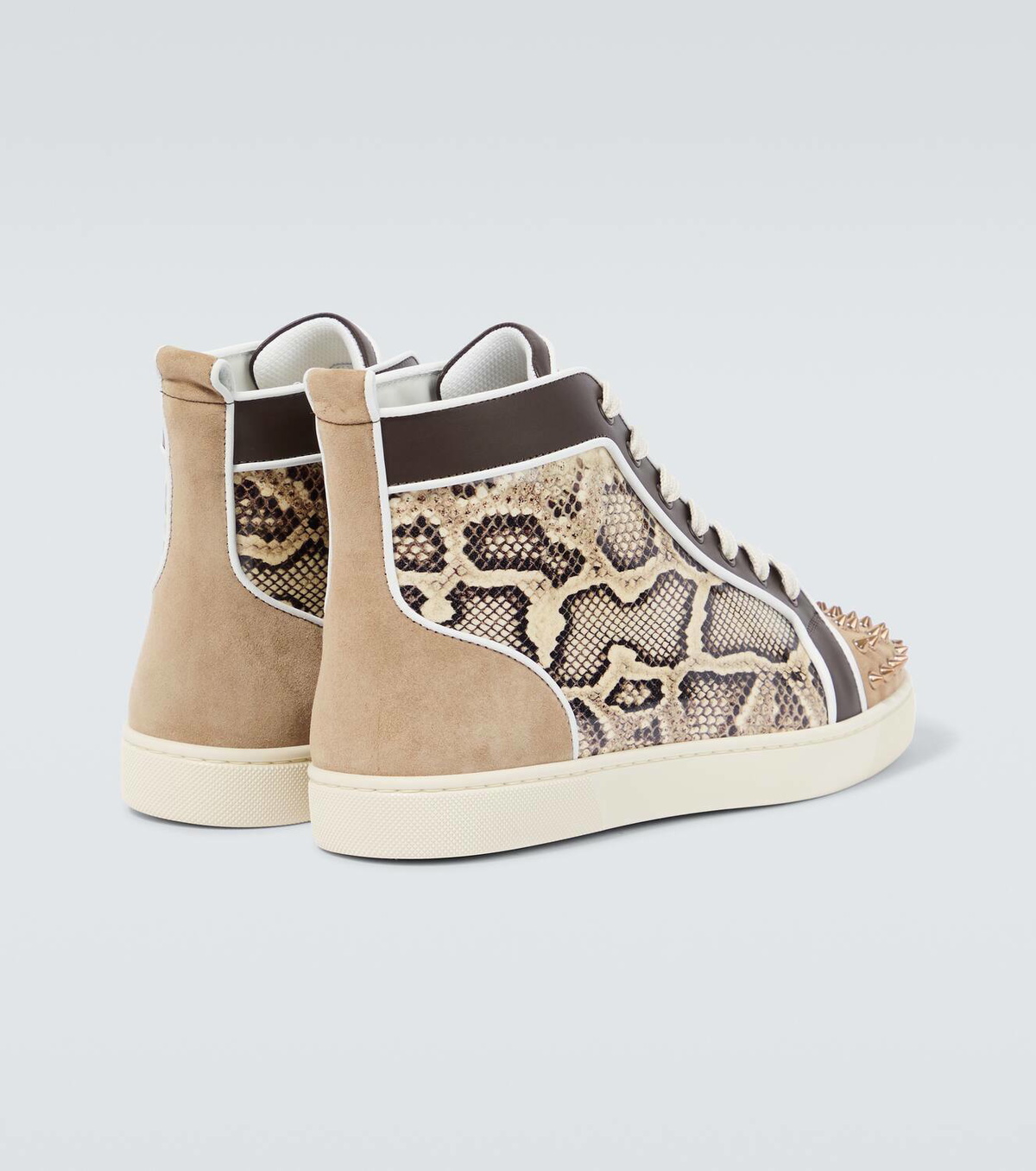 Christion Louboutin canvas jungle print spike slip on Louis junior spike cloth low trainers Christian Louboutin  main image 4
