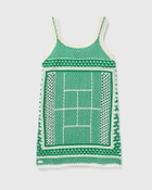 Lacoste LANA DRESS green/beige Women