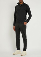 Vuori Coronado 1/2 Zip Stretch-jersey Sweatshirt Black