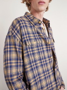 Visvim - Lumber Checked Wool and Linen-Blend Twill Shirt - Brown