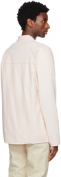 Naked & Famous Denim Off-White Self-Tie Shirt