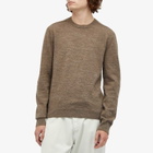 Maison Margiela Men's Elbow Patch Crew Neck Jumper in Walnut