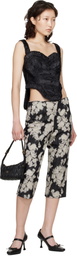 Anna Sui Black Corset Top