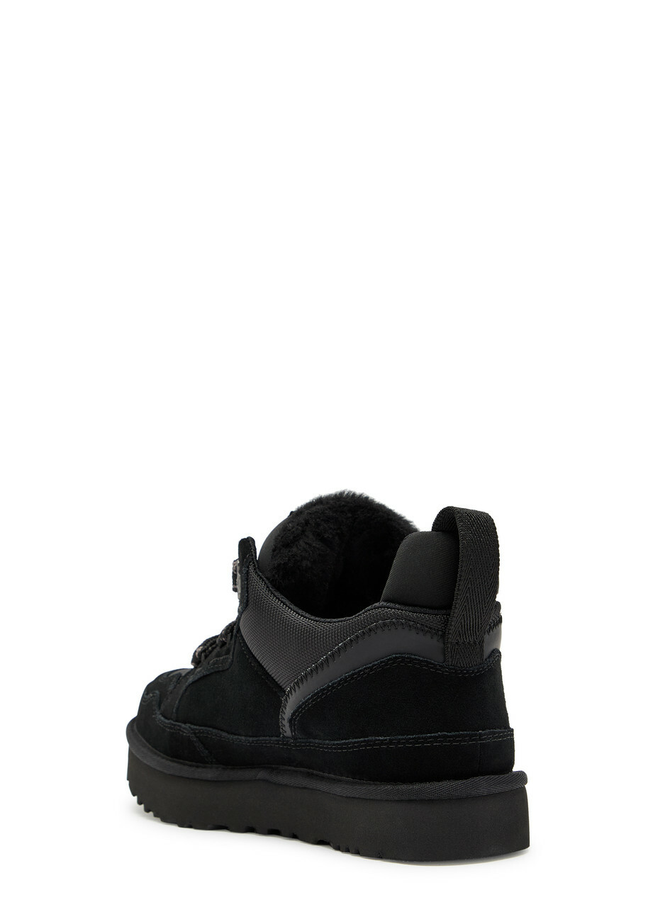 Ugg Lowmel Panelled Suede Sneakers Black