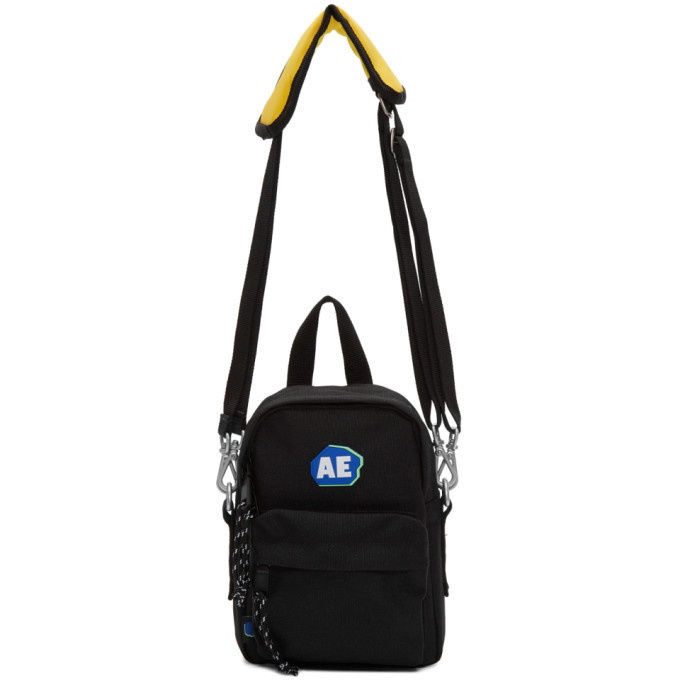 ADER error Black Mini Stone Logo Backpack Bag ADER error