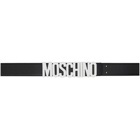 Moschino Black and White Fantasy Print Belt