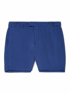 Frescobol Carioca - Tailored Slim-Fit Mid-Length Swim Shorts - Blue