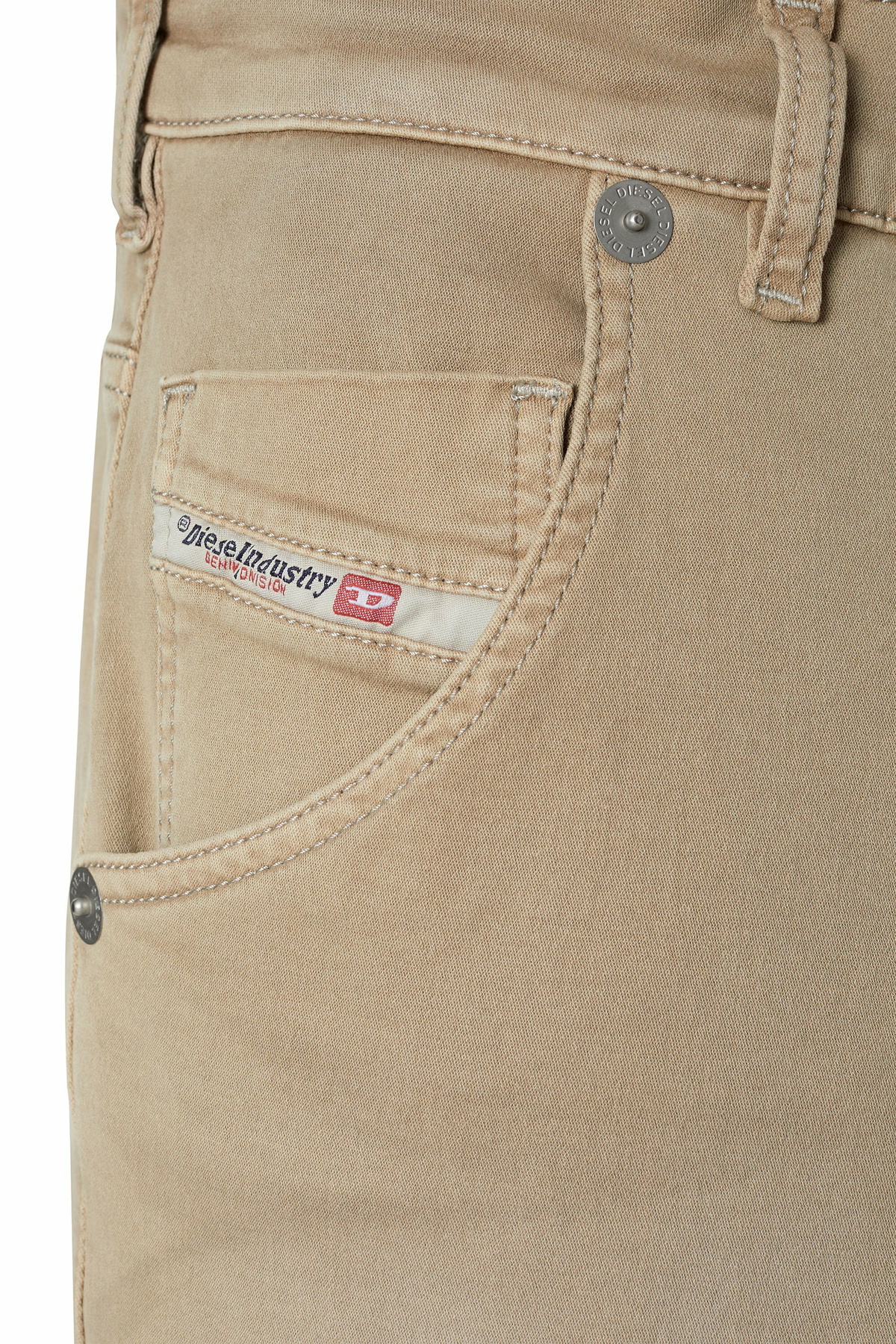 Diesel Regular 2030 D-Krooley Joggjeans - Jeans Mens in Beige Diesel