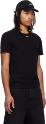Off-White Black Off Stamp Rib Shaped T-shirt