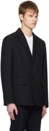 Solid Homme Black Two-Button Blazer