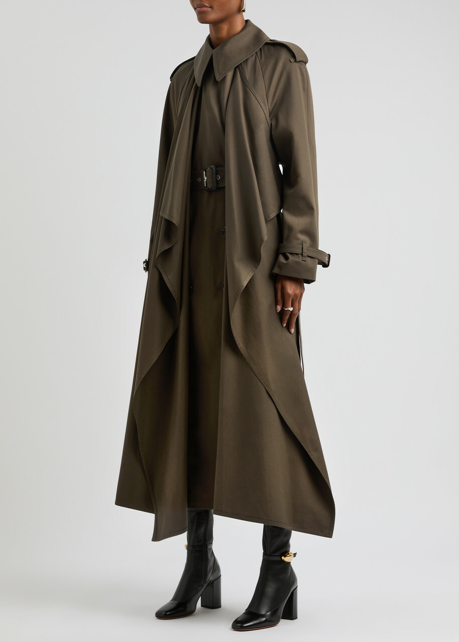 トレンチコート Alexander McQueen TRENCH Alexander McQueen Belted Double Breasted Trench Coat