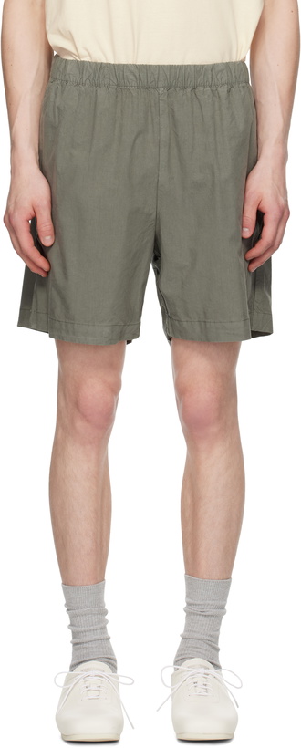 Photo: NORSE PROJECTS Gray Per Cotton Tencel Shorts