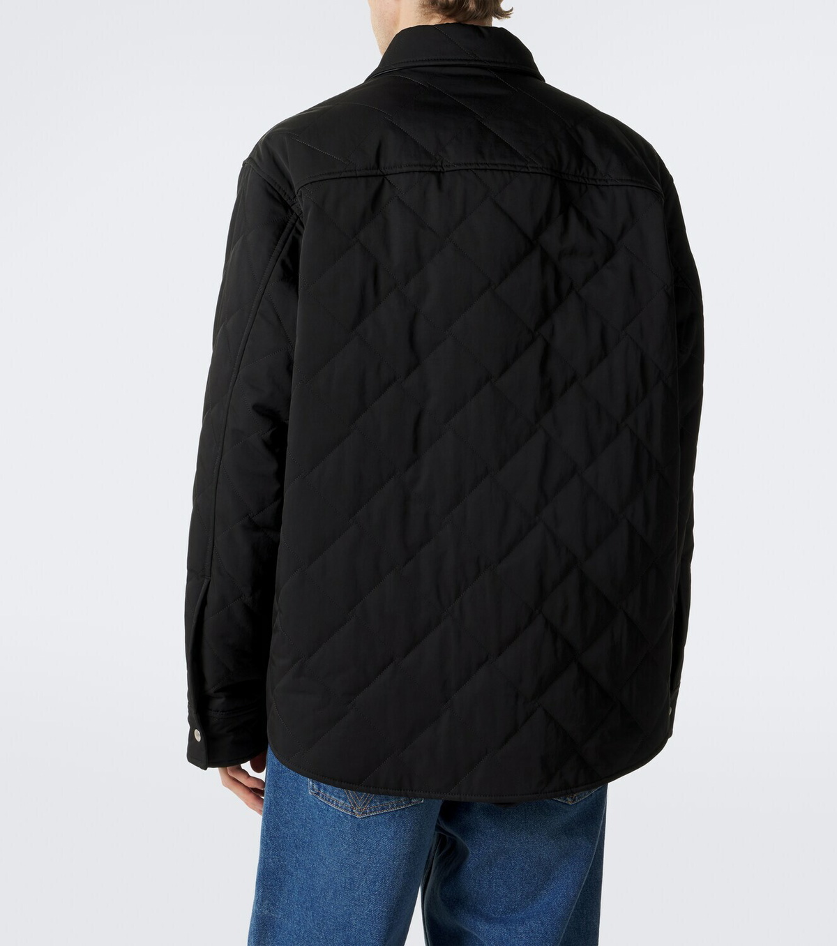 Bottega Veneta Intrecciato quilted cotton-blend overshirt