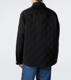 Bottega Veneta Intrecciato quilted cotton-blend overshirt