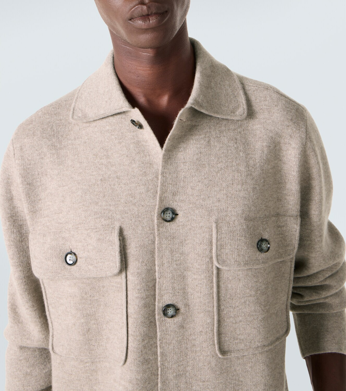 Allude Wool and cashmere overshirt