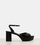 Gucci Double G leather platform sandals