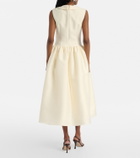 Self-Portrait Taffeta midi dress