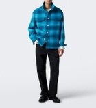 Umit Benan St. Moritz plaid cashmere overshirt