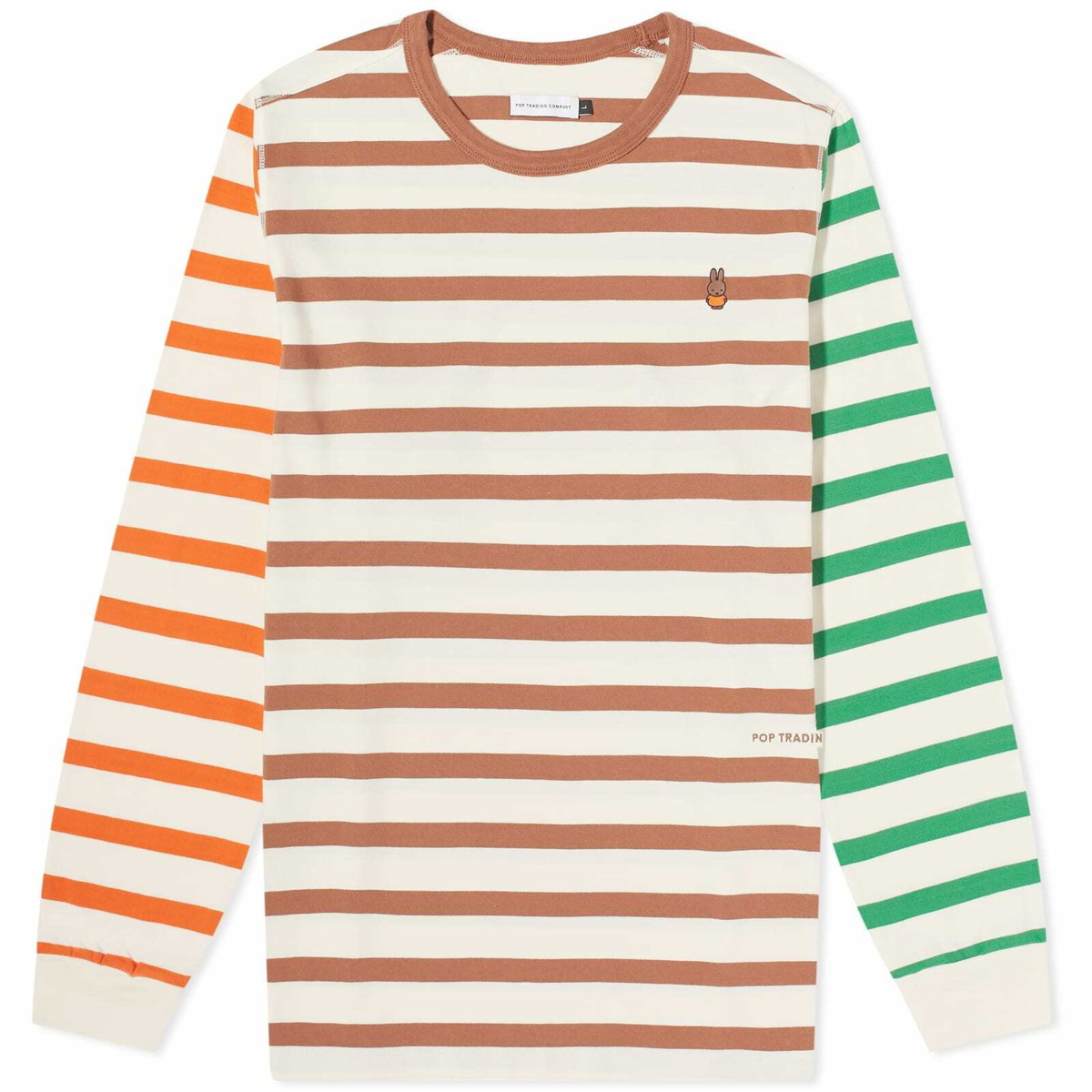 Photo: Pop Trading Company Men's x Miffy Long Sleeve Stripe T-Shirt in Multi