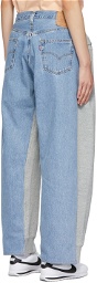 Bless Blue & Grey Nº69 Lost In Contemplation Variation Without Words Overjogging Jeans