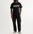 WTAPS - Logo-Print Cotton-Jersey T-Shirt - Black