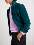 TOM FORD - Slim-Fit Suede Jacket - Green